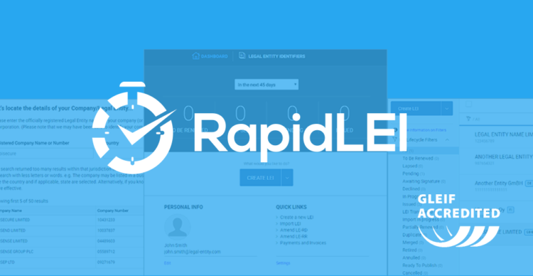 RapidLEI brings automated Legal Entity Identifiers (LEI) to millions of companies